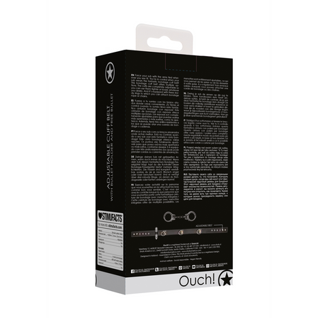 Manschetten-Gürtel verstellbar Schwarz 103 cm