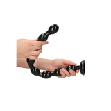 Dildo Ass Snake mit Perlen Schwarz 47 x Ø 3,7 cm