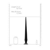 Dildo Ass Spike Schwarz 40 x Ø 4 cm