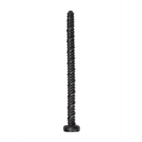 Dildo Ass Snake texturiert Schwarz 51 x Ø 5 cm
