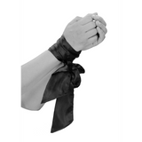 Bondage-Band seidig Schwarz 167 cm
