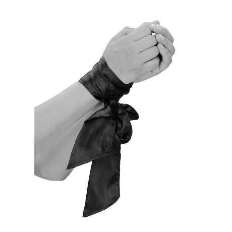 Bondage-Band seidig Schwarz 167 cm