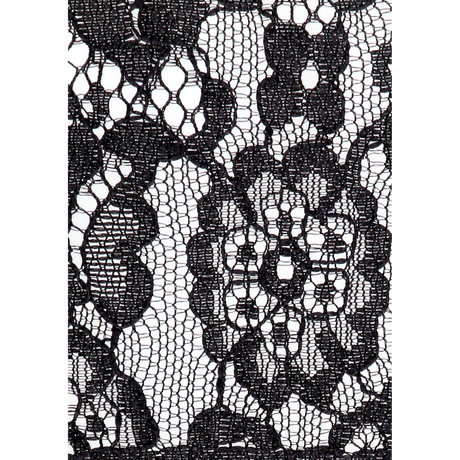 Spitzenmaske Schwarz 95 cm