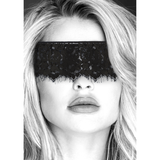 Spitzenmaske Schwarz 95 cm
