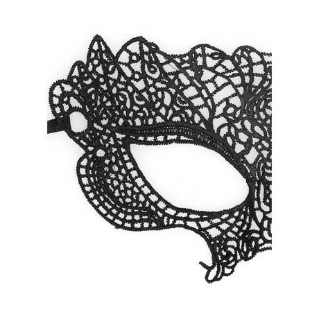 Spitzenmaske Prinzessin Schwarz 23,5 cm
