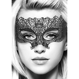 Spitzenmaske Prinzessin Schwarz 23,5 cm