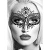 Augenmaske Ouch Black and White Queen aus Spitze 23 cm