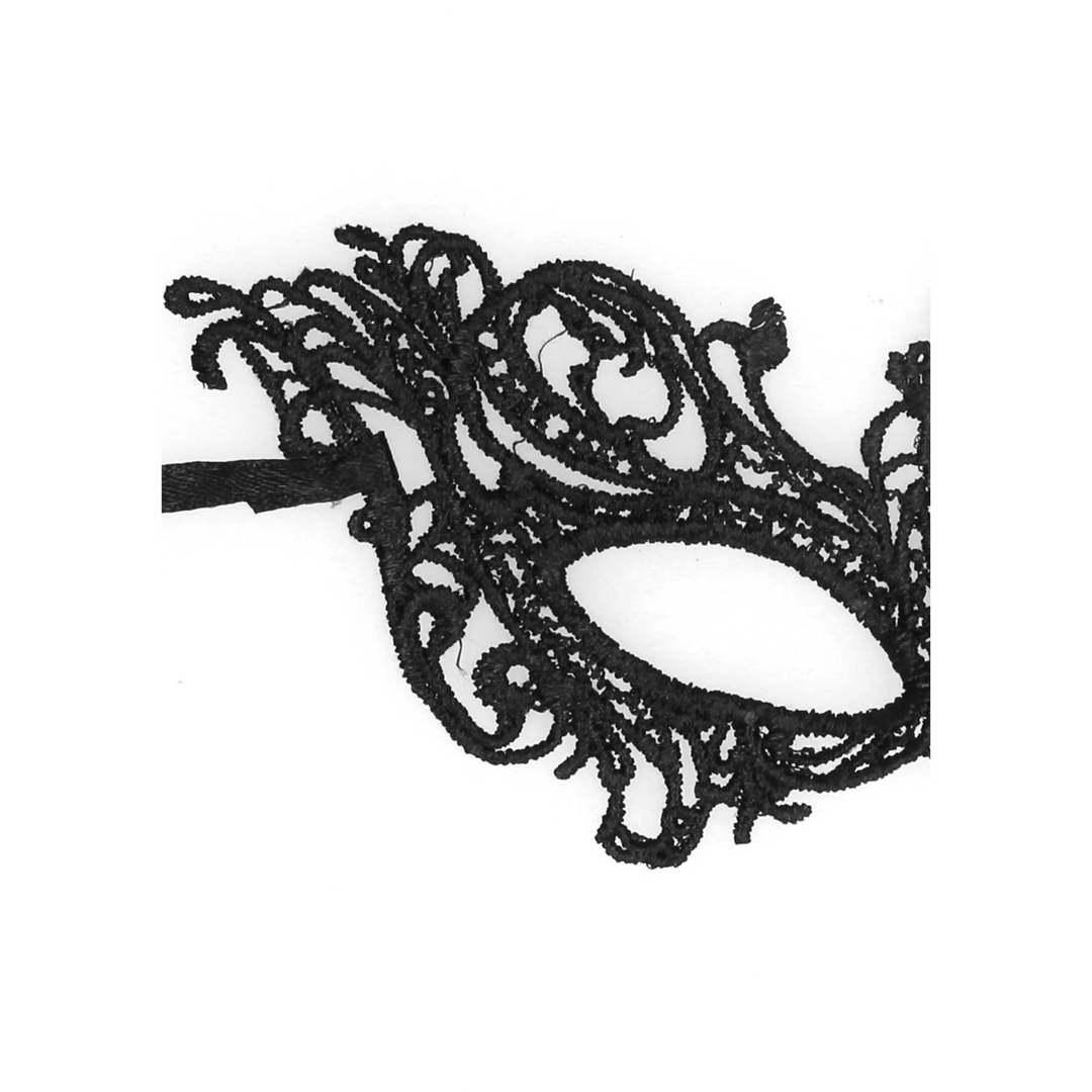 Spitzenmaske Royal Schwarz 23,5 cm