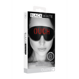 Augenmaske Kunstleder Schwarz 22,7 cm