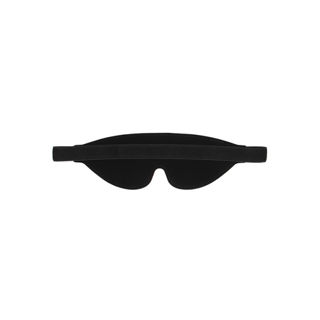 Augenmaske Kunstleder Schwarz 22,7 cm