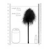 Federkitzler Schwarz 27 cm