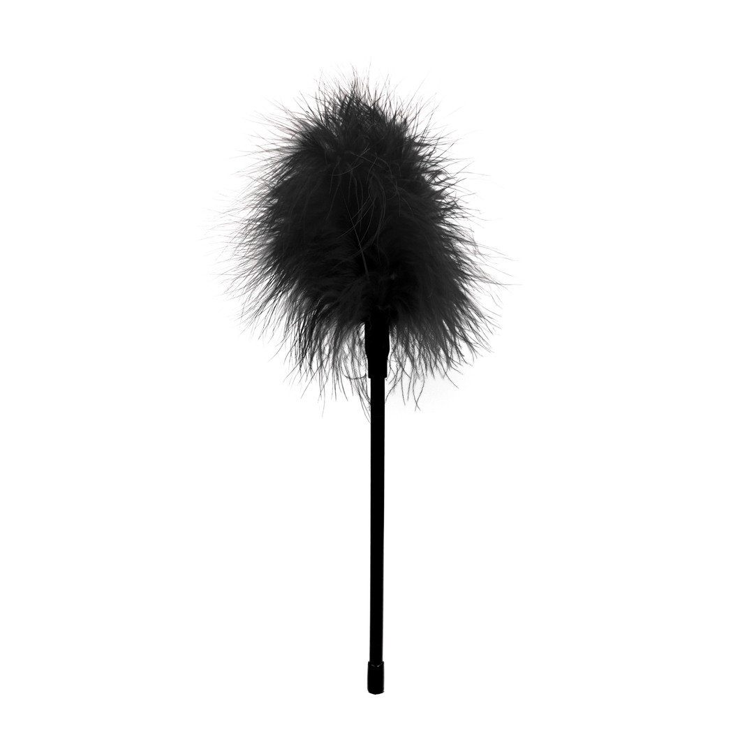 Federkitzler Schwarz 27 cm