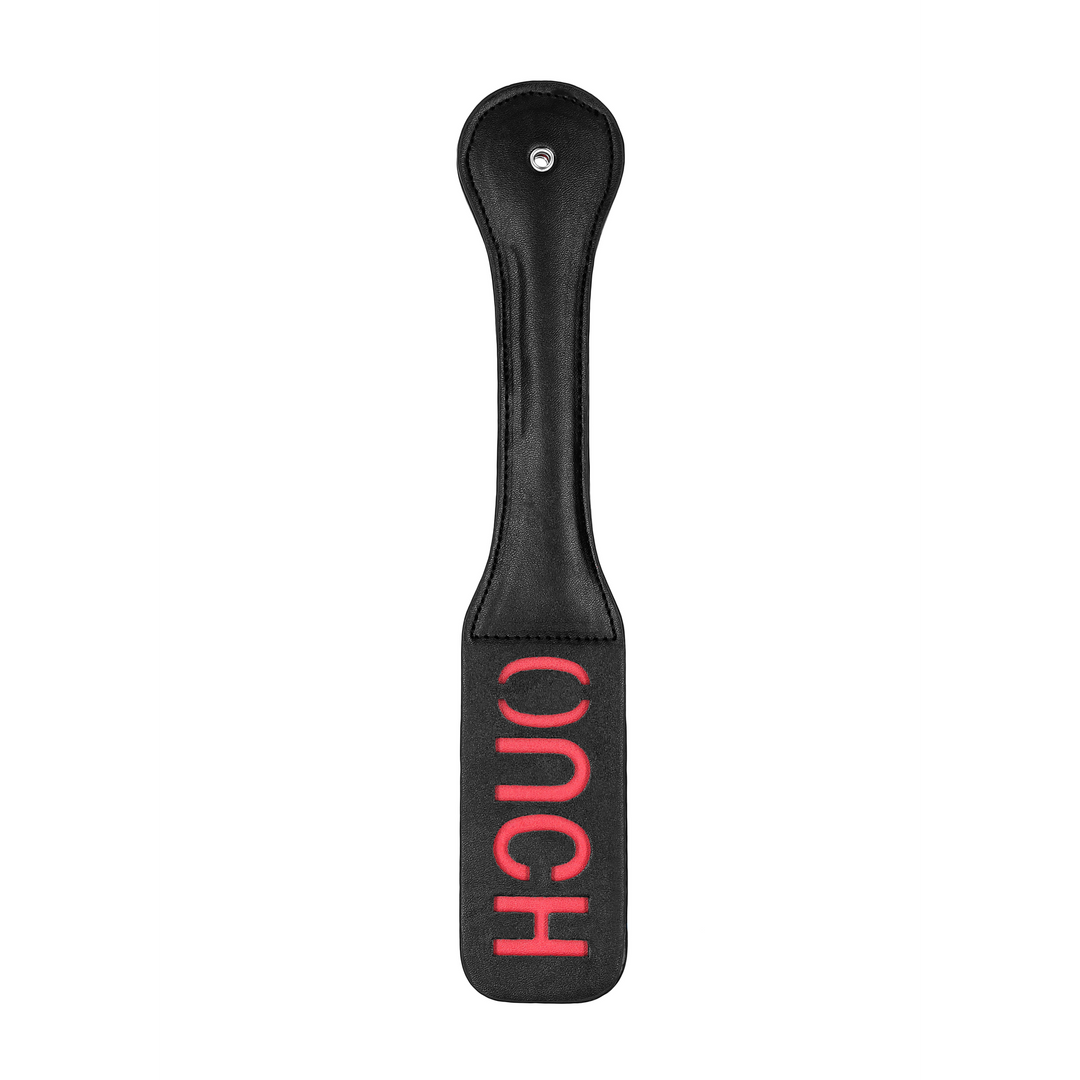 Paddle Kunstleder Schwarz 32 cm