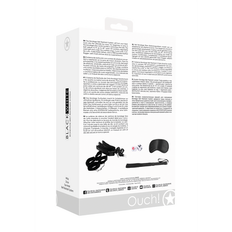 Bondage-Gürtel-System Schwarz