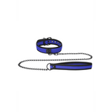 Halsband Neopren mit Leine Schwarz