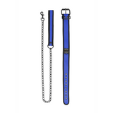Halsband Neopren mit Leine Schwarz