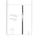 Knochenknebel Silikon Schwarz 62,5 cm