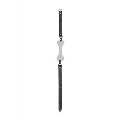 Knochenknebel Silikon Schwarz 62,5 cm