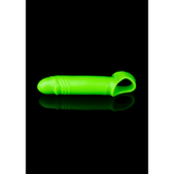 Penishülle glatt dehnbar nachtleuchtend Grün 10 x Ø 2,8 cm