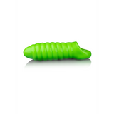 Penishülle gedreht dick dehnbar nachtleuchtend Grün 10 x Ø 4 cm