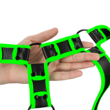 Körperharness nachtleuchtend Grün Modell 2