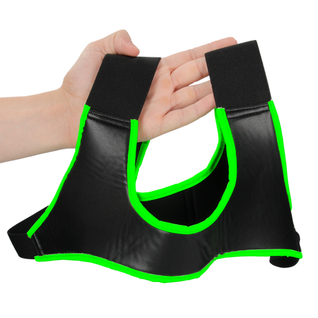 Harness Neopren nachtleuchtend Grün S/M