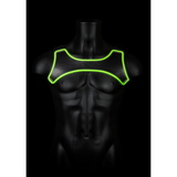 Harness Neopren nachtleuchtend Grün S/M
