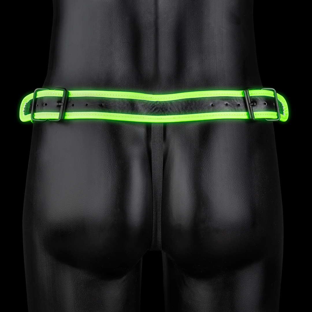 Jockstrap gestreift nachtleuchtend Grün