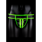Jockstrap gestreift nachtleuchtend Grün