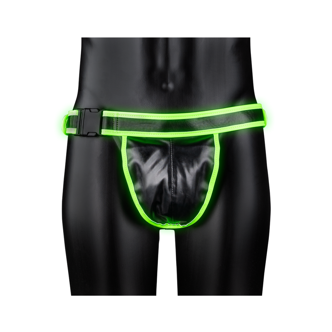 Jockstrap mit Schnalle nachtleuchtend Grün