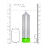 Penispumpe Komfort für Anfänger nachtleuchtend Grün 21 x Ø 6,5 cm