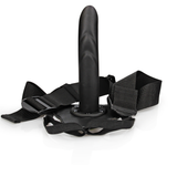Strap-on hohl gebogen texturiert Schwarz