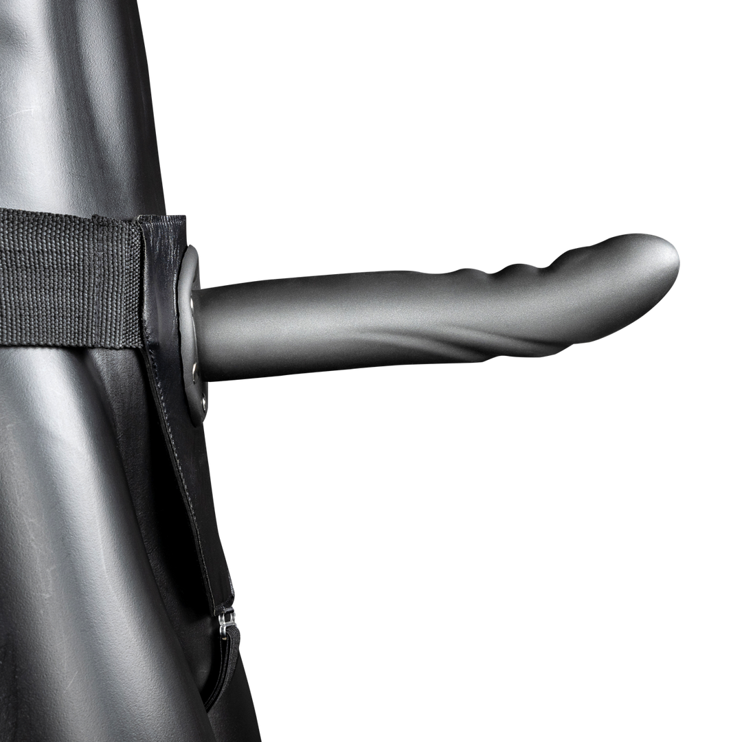 Strap-on hohl gebogen texturiert Schwarz