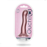 Dildo G-Punkt Silikon ultra soft geschwungen Gun Metal