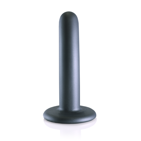 Dildo G-Punkt Silikon glatt Gun Metal