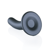 Dildo G-Punkt Silikon glatt Gun Metal