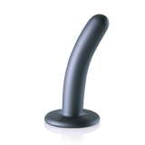 Dildo G-Punkt Silikon glatt Gun Metal