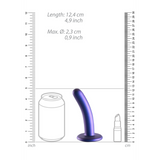 Dildo G-Punkt Silikon glatt Gun Metal