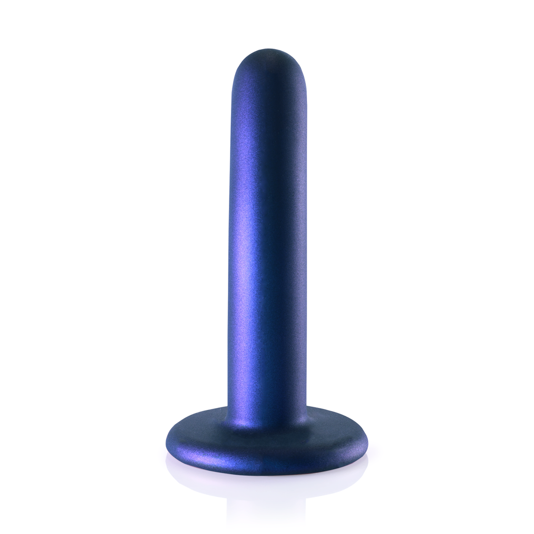 Dildo G-Punkt Silikon glatt Gun Metal