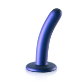 Dildo G-Punkt Silikon glatt Gun Metal