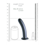 Dildo G-Punkt Silikon glatt Gun Metal Modell 3