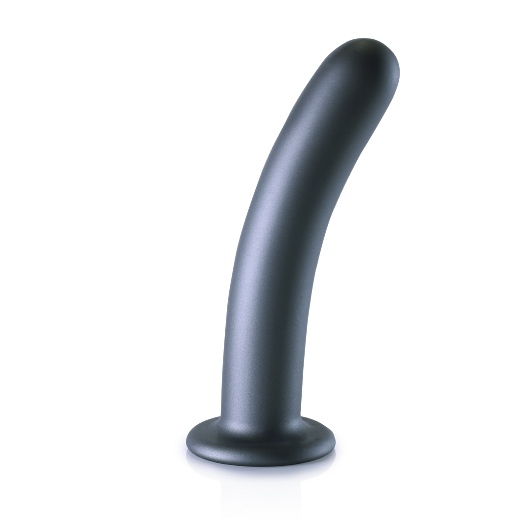 Dildo G-Punkt Silikon glatt Gun Metal Modell 3