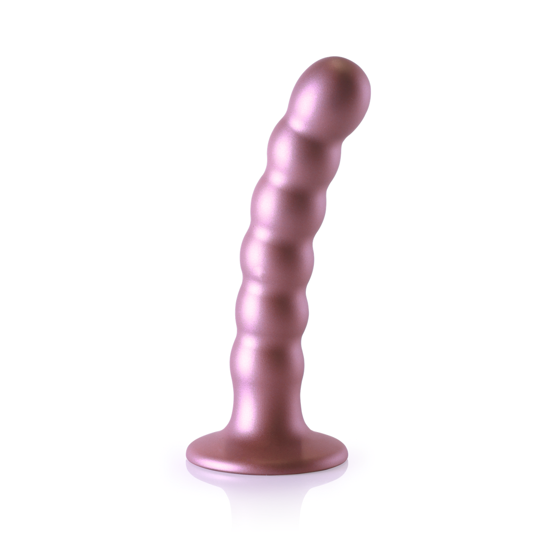 Dildo G-Punkt Silikon mit Perlen Gun Metal – Ansicht 21