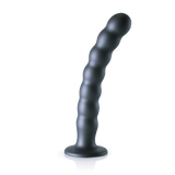 Dildo G-Punkt Silikon mit Perlen Gun Metal Modell 2