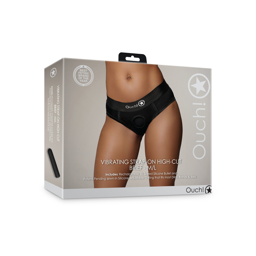 Vibro-Slip hochgeschnitten Schwarz
