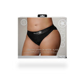 Strap-on-Hipster mit Vibration Schwarz