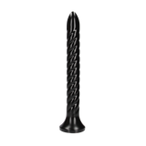 Dildo Anal Snake gedreht Schwarz 30 x Ø 3,6 cm