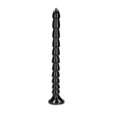 Dildo Anal Snake gestapelt Schwarz 40 x Ø 3,5 cm