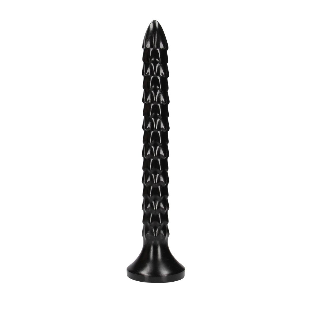 Dildo Anal Snake geschuppt Schwarz 30 x Ø 3,4 cm