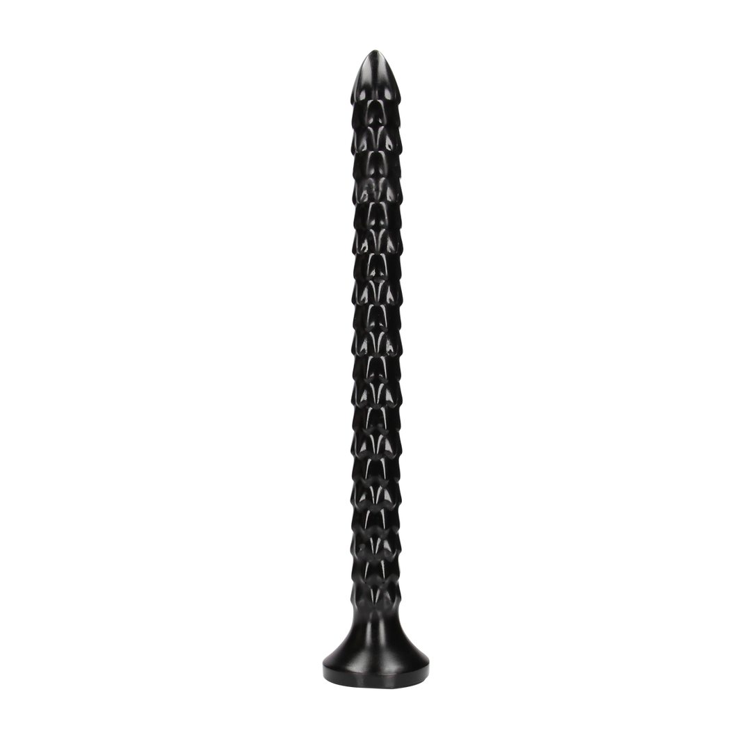Dildo Anal Snake geschuppt Schwarz 40 x Ø 3,4 cm